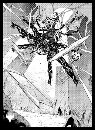 プレイヤーズカードスリーブ『ファイレクシア：完全なる統一』《踊る影