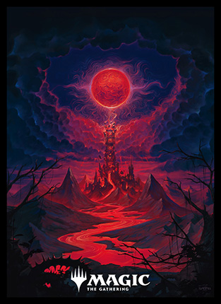 プレイヤーズカードスリーブ『エルドレインの森』《血染めの月》MTGS