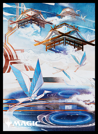 プレイヤーズカードスリーブ『神河：輝ける世界』「浮世絵」土地《島