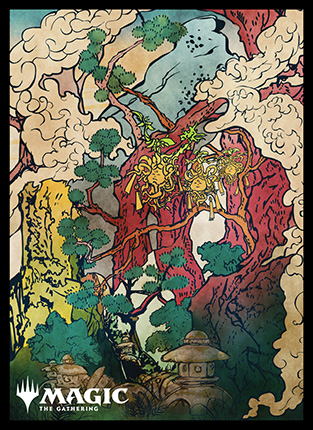 プレイヤーズカードスリーブ『神河：輝ける世界』「浮世絵」土地《森