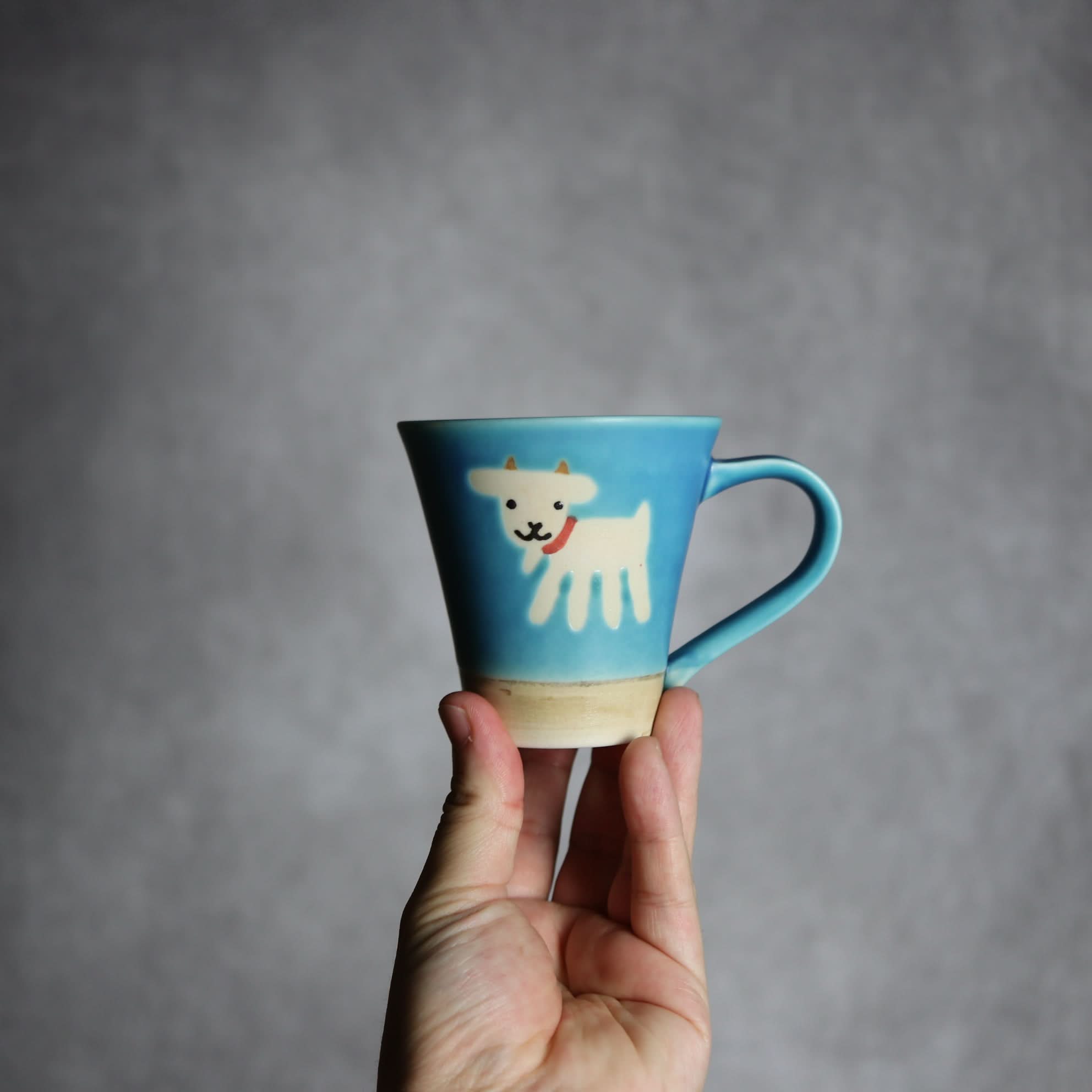 アニマルマグ ヤギ3 やちむん 陶器 atelier qucchane｜atelier