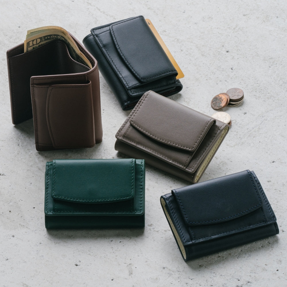 イタリアンレザー スキミング防止 ミニ財布 三つ折り – MURA-ムラ