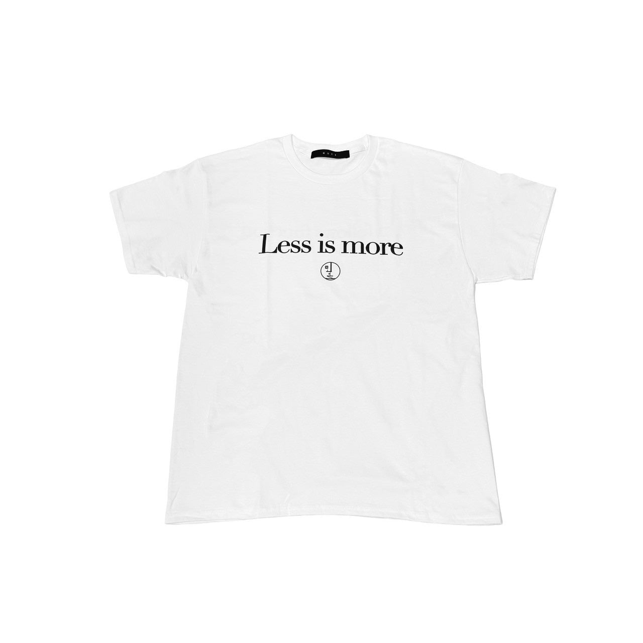MUZE BLACK LABEL -【Less is more T-SH(WHITE × BLACK)】ミューズ