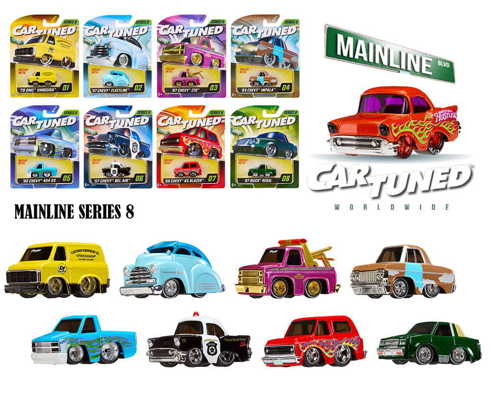 Car Tuned 1:64 2025 Series 8 - Mainline Assortment Set Of 8