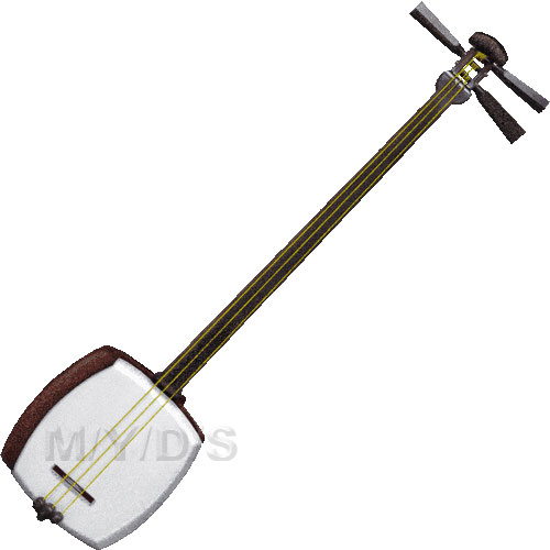 スマホ用ページ＞（シャミセン）三味線のイラスト・条件付フリー素材集