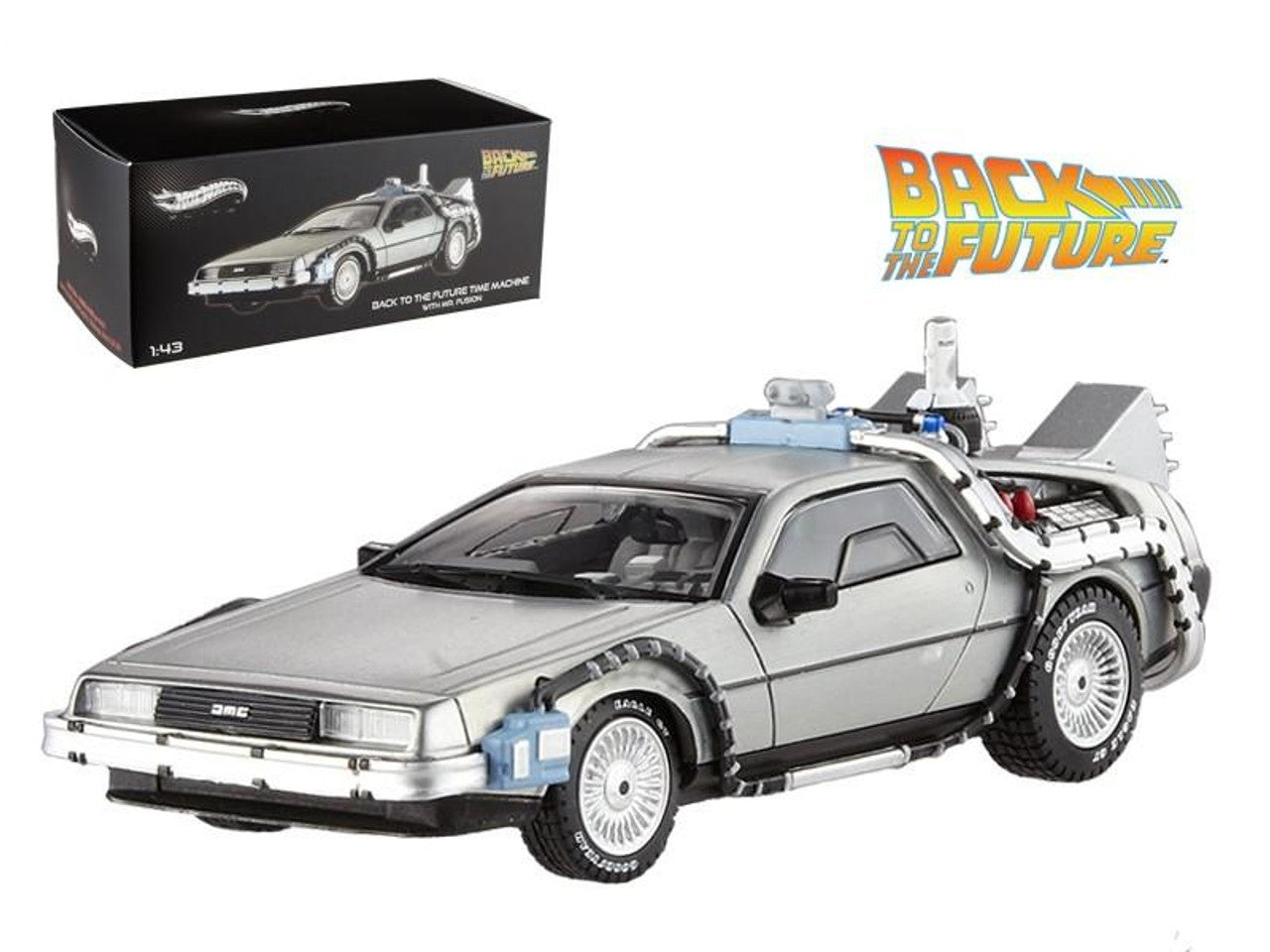 Hot Wheels Elite Delorean DMC-12 Back To The Future Time Machine