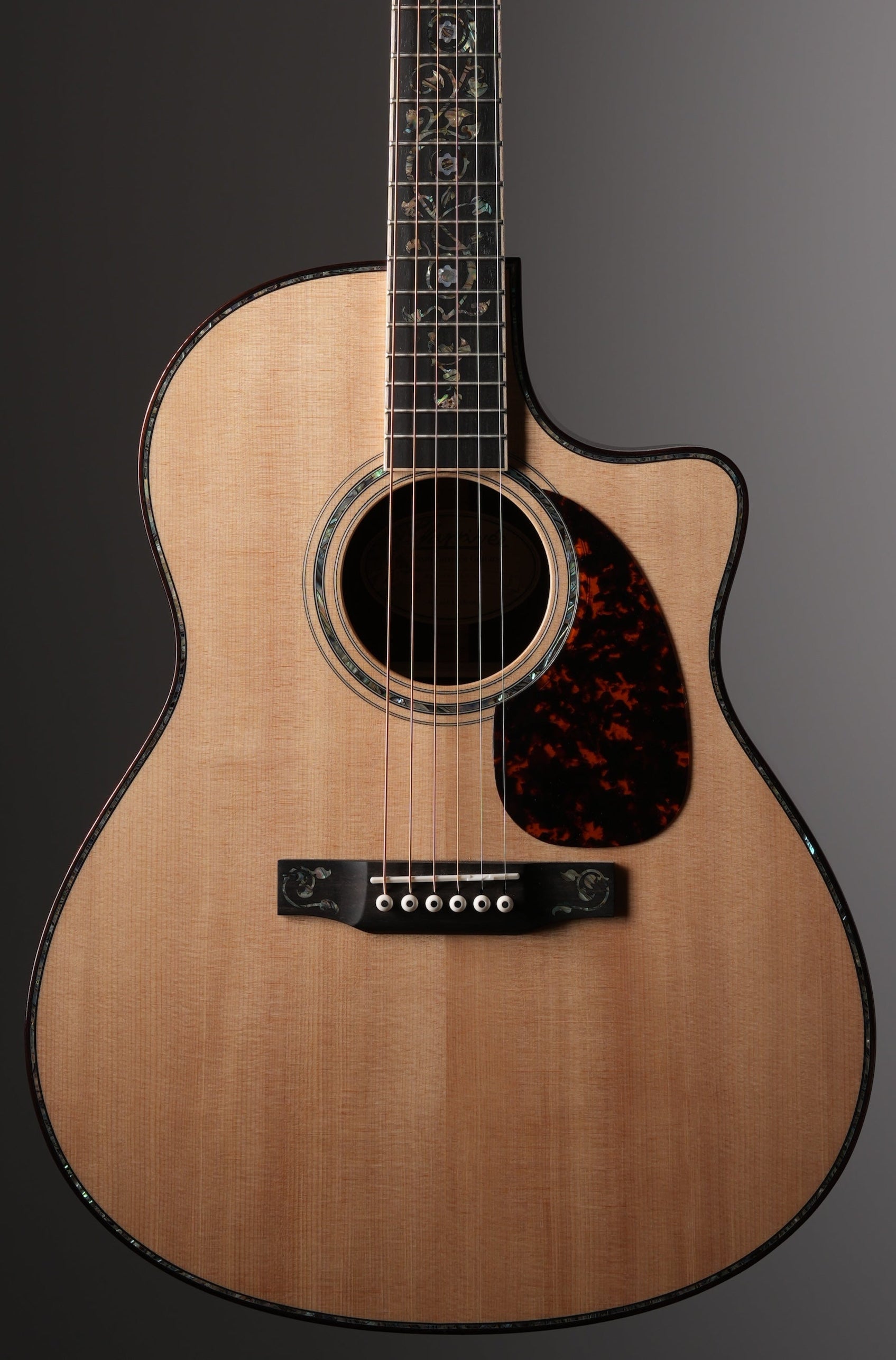 Larrivee LV-10 Deluxe Custom Mucha Lady and Vine Acoustic Guitar