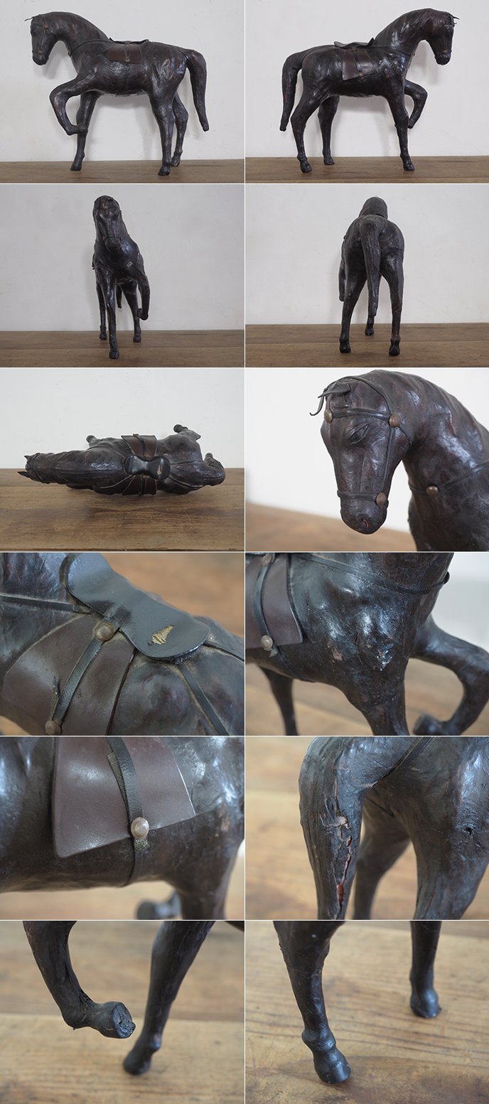 フランス アンティーク 革製の馬 オブジェ | MANSIKKA