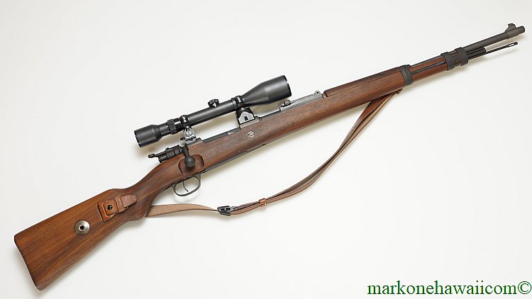 旧ドイツ軍のKar98K - ハワイ最後の屋外射撃 マークワン
