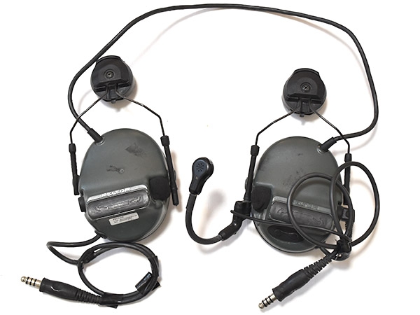 米軍実物 PELTOR COMTAC III Dual Comm ヘッドセット ARCアダプター 陸