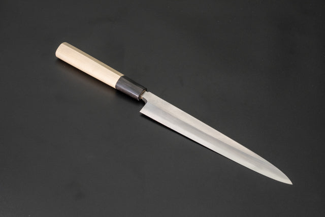 霞白紙鋼 柳刃（水牛柄） – 宮文