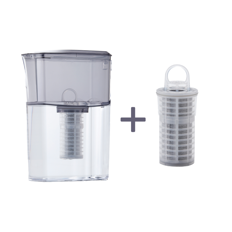 ポット型浄水器 ミズユー本体 フィルターカートリッジ1本＋