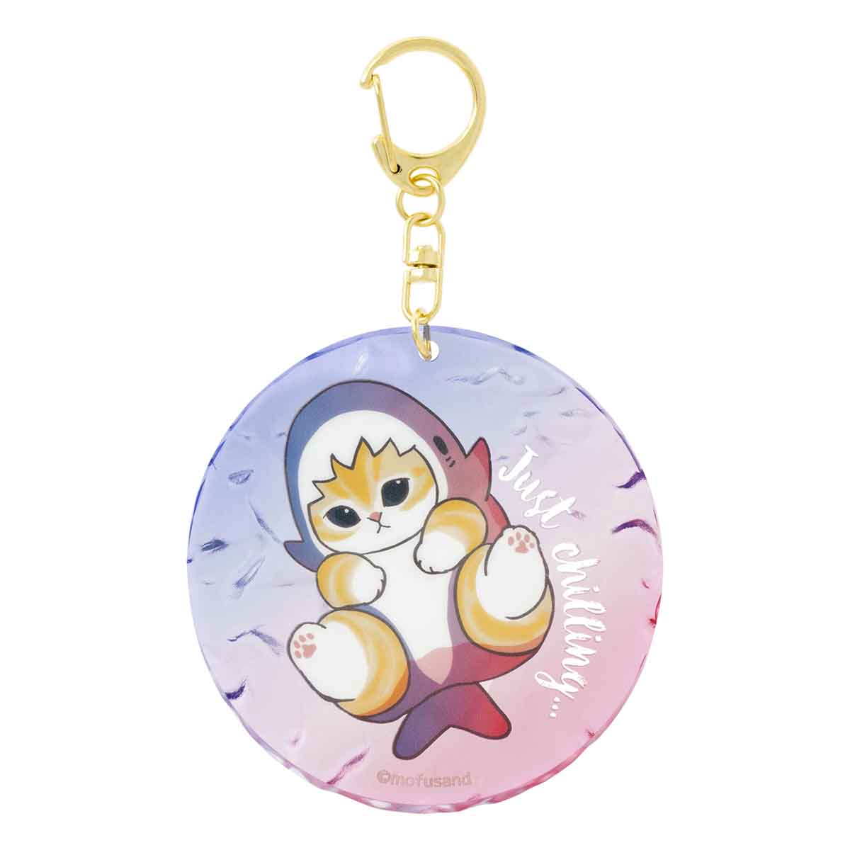 mofusand HELLO!サメにゃん 水面アクリルキーホルダー(Just chilling