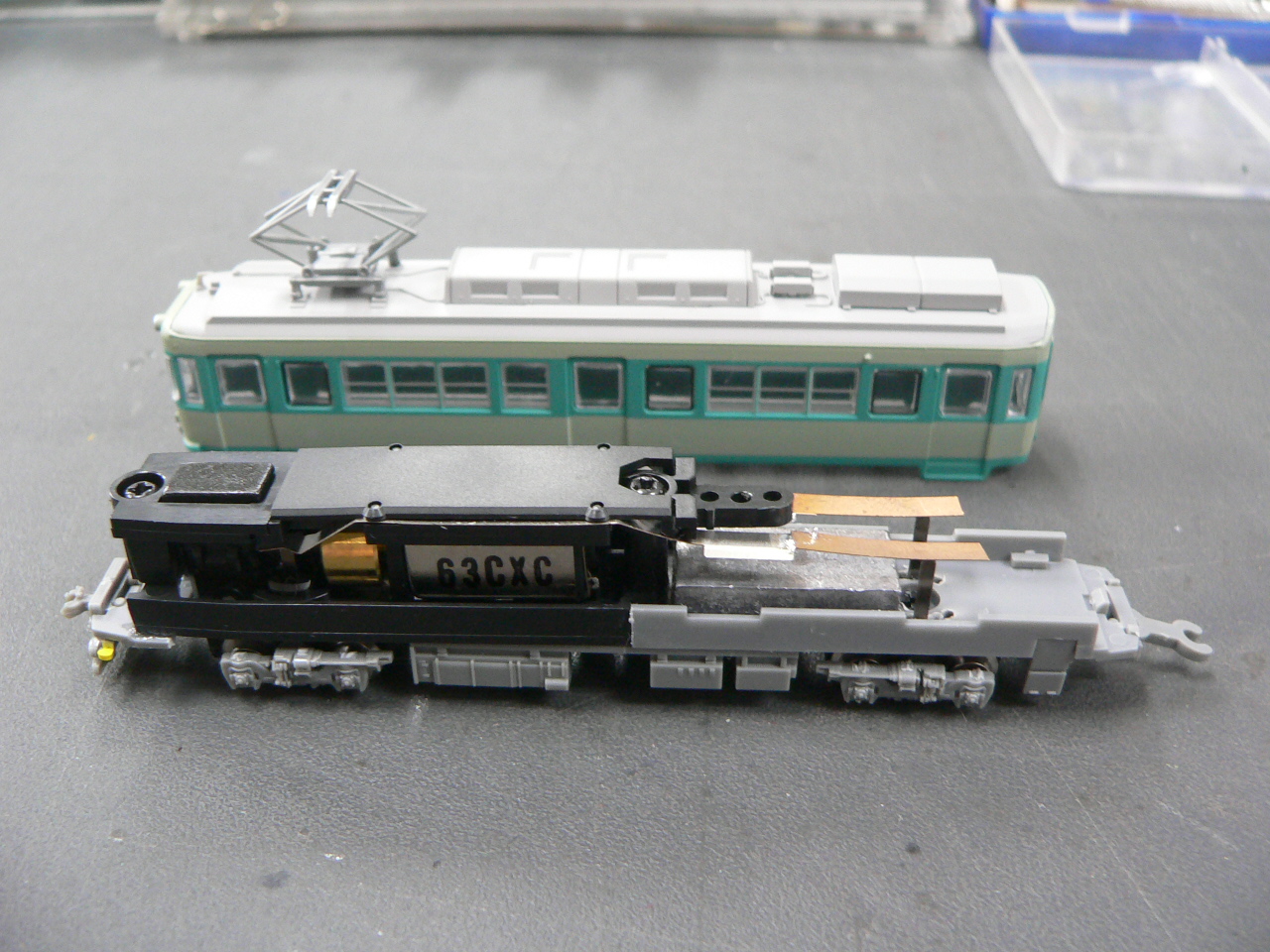 トミーテックの鉄コレ、京阪80形の動力化とライト点灯化をしました