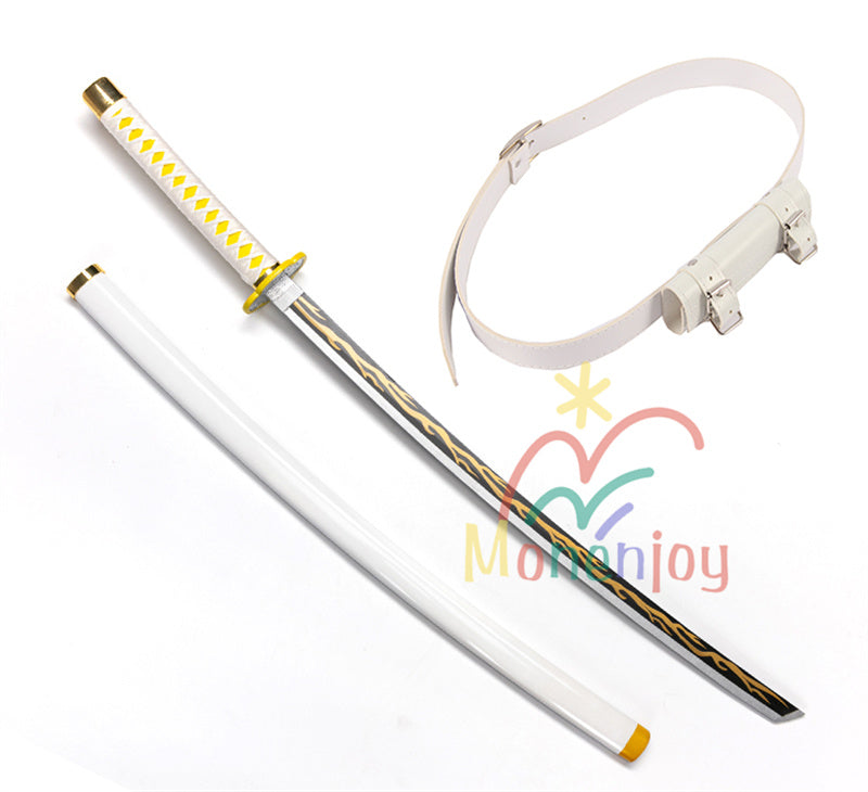 Monenjoy 鬼滅の刃 我妻 善逸 104cm 日輪刀 おもちゃ コスプレ道具 あ