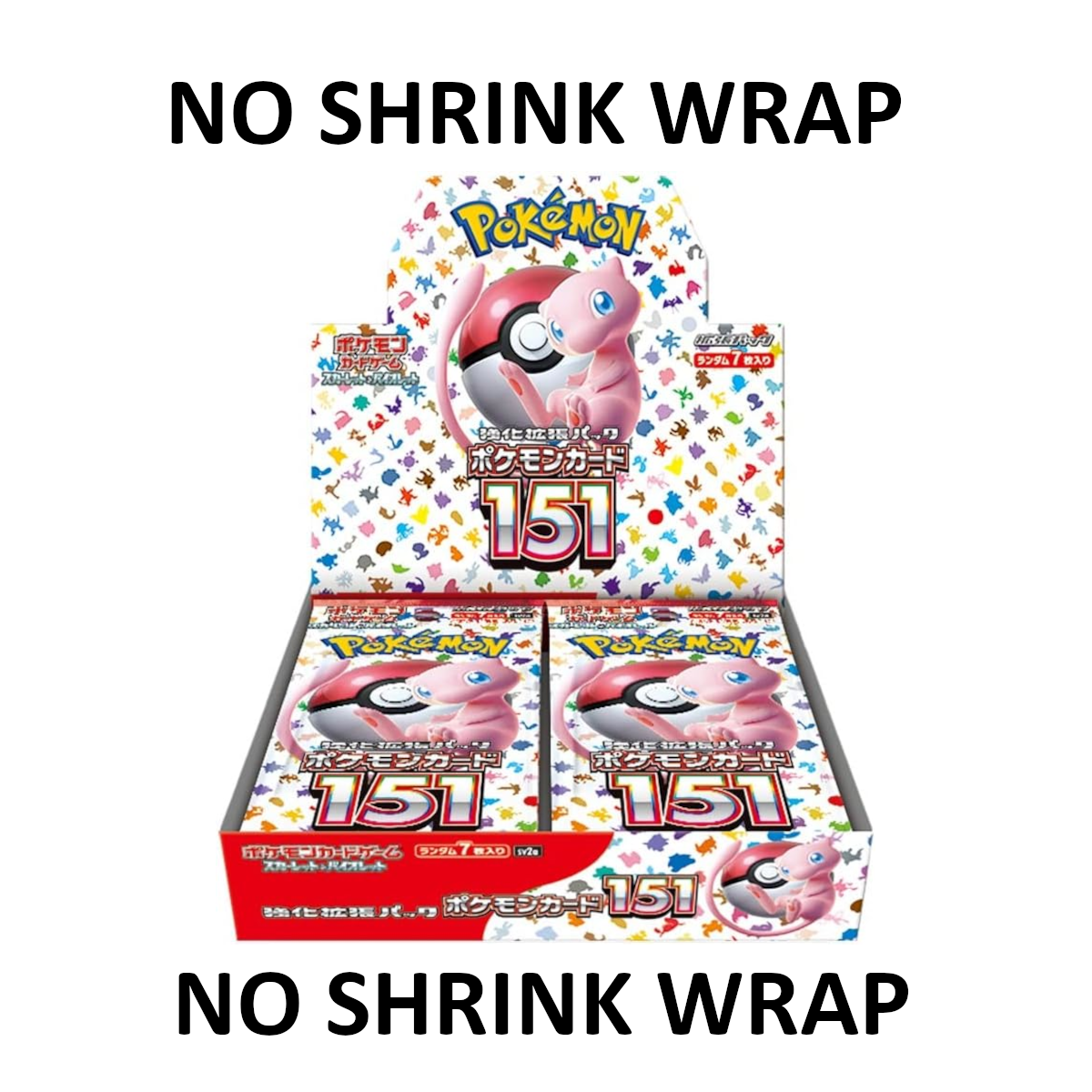 NO SHRINK [JP] Pokemon 151 Booster Box SV2A - Scarlet & Violet