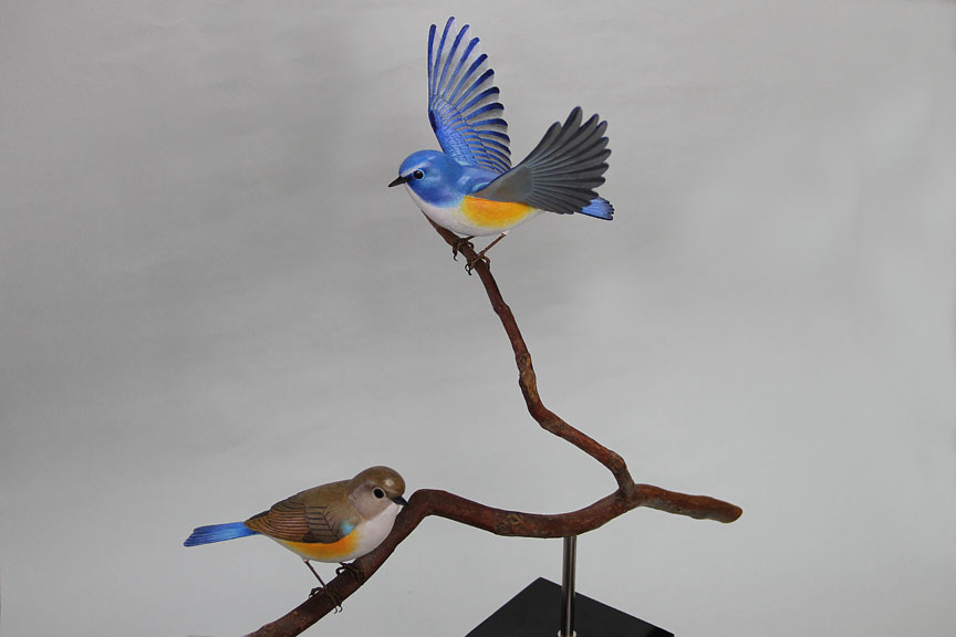 バードカービング・ルリビタキ』: 森へ行こう