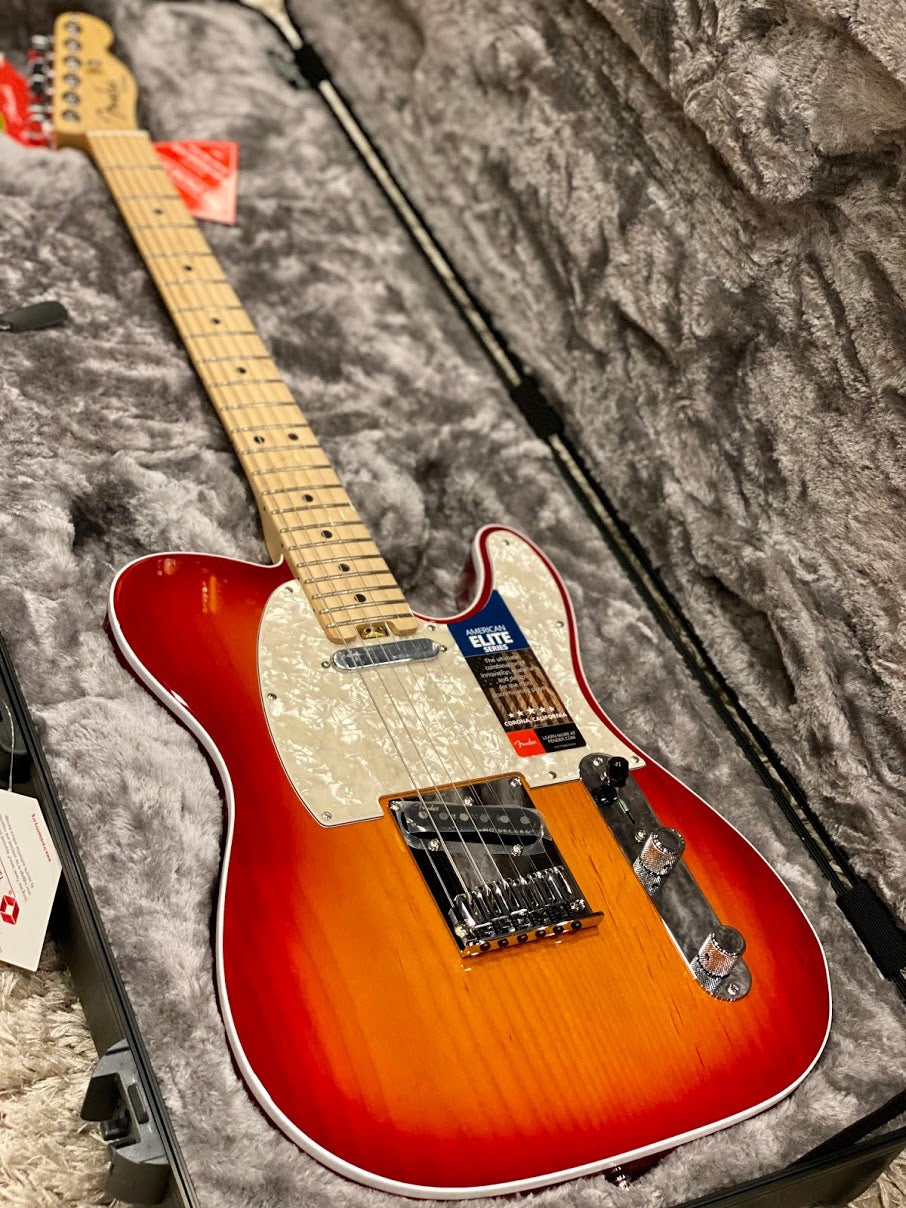 Fender American Elite Telecaster with Maple FB in Aged Cherry
