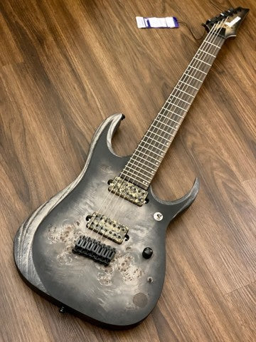 Ibanez Axion Label RGD71ALPA - Charcoal Burst Black Flat