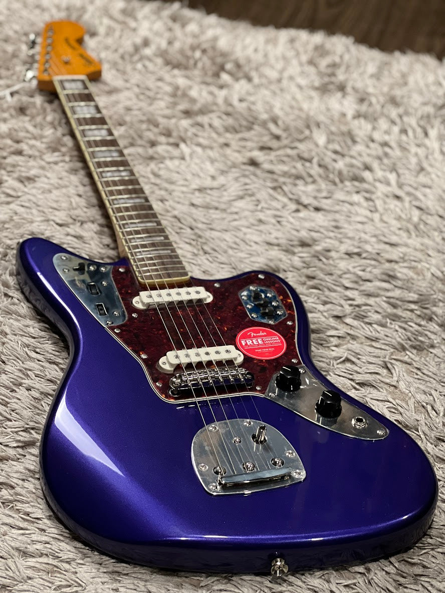 Squier FSR Classic Vibe 70s Jaguar with Laurel FB in Purple