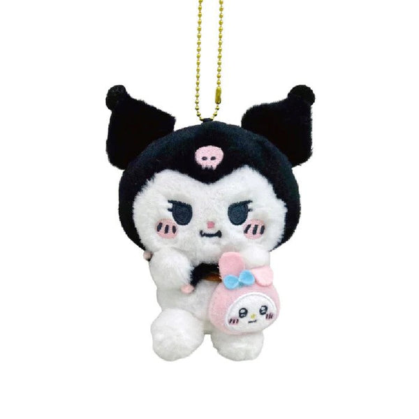Nagano x Sanrio Coordination Kuromi & My Melody Plush Keychain Toy