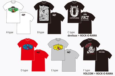 FACT 15周年イベント『Rock-O-Rama』来場者特典Tシャツデザイン発表