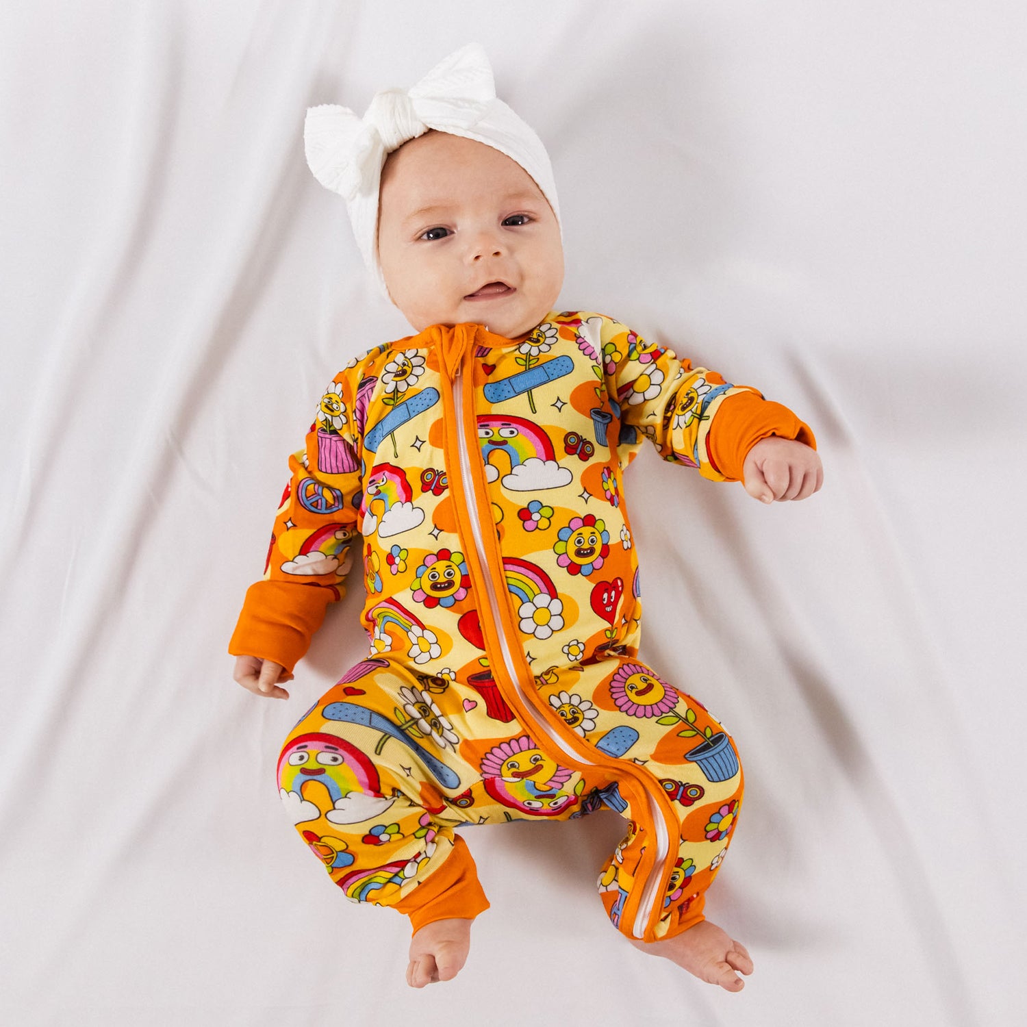 FLOWER FRIENDS BAMBOO ZIPPY – NIXX BABY