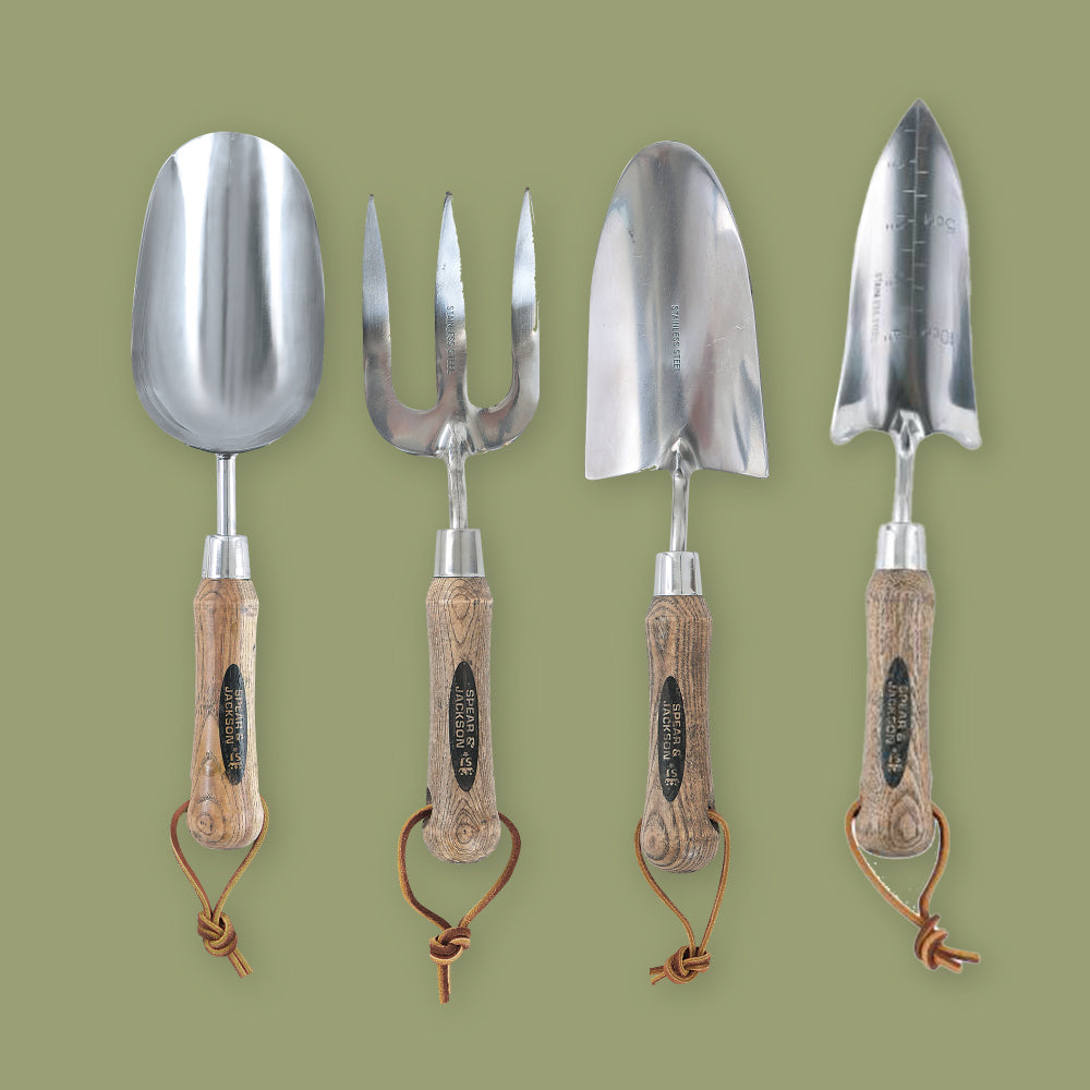 無駄の無い伝統的スタイル】 Spear&Jackson ステンレスハンドツール4種