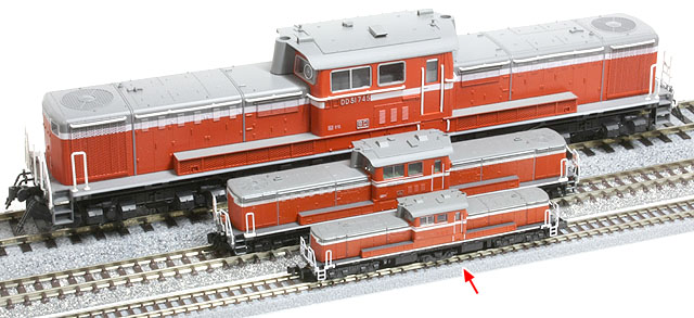 ZゲージDD51をProZのレイアウトに