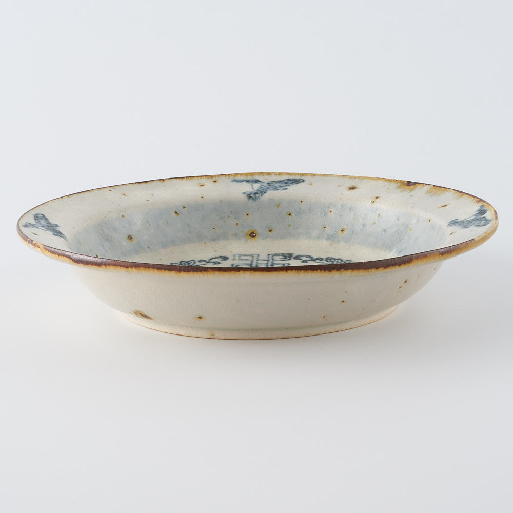 作家 市野吉記 安南手 リム深皿 13 ¥6,380 大人の焼き物