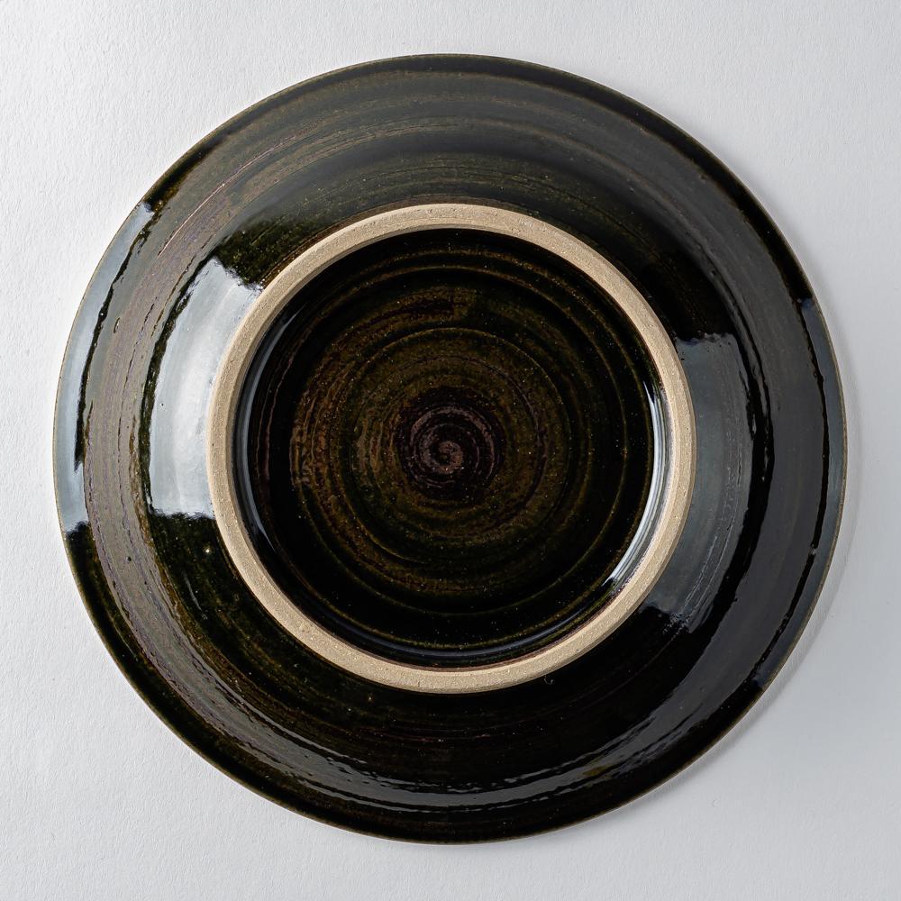 やちむん 育陶園 唐草線彫 7寸皿 白唐草 ¥7,920 大人の焼き物