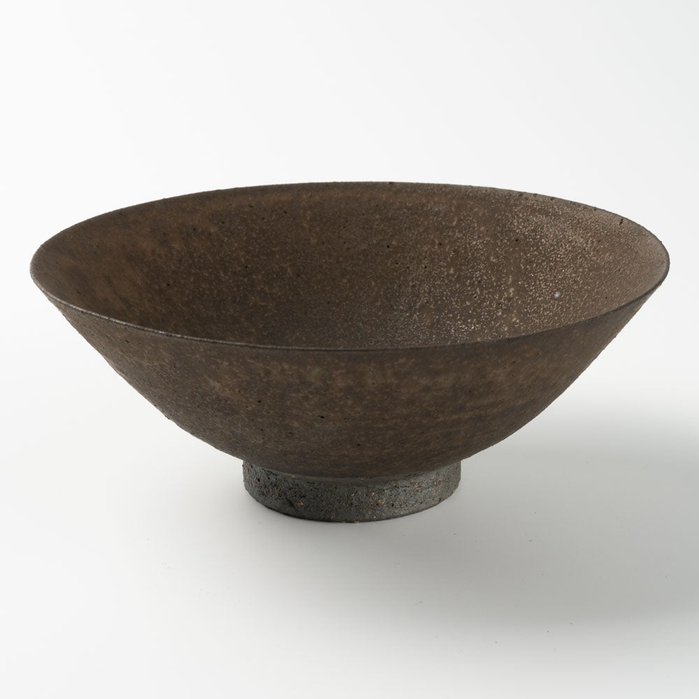 作家 冨部咲喜子 鉄釉飯碗 ¥3,850 大人の焼き物