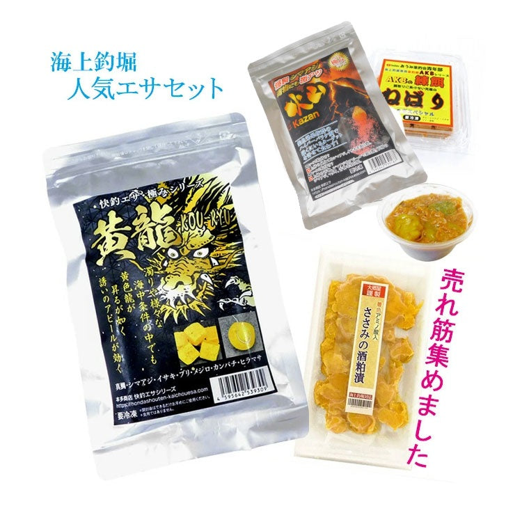 通販限定】海上釣堀エサセットB 今売れてるセット 冷凍餌 クール便利用