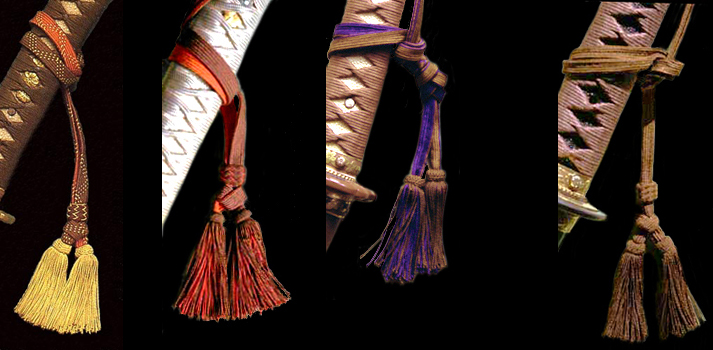 新軍刀の鞘・駐爪・刀緒 The scabbard, a spring clip and a tassel