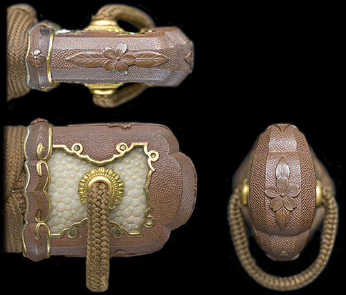 軍刀外装の細部 The outline of a Guntō metal parts