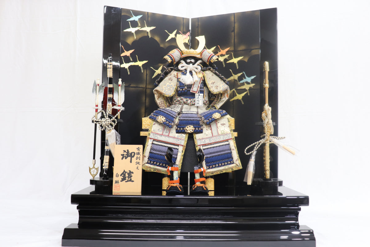 鎧平飾り五月人形セット (70cm×52cm×82cm)【送料無料】 – 節句人形の