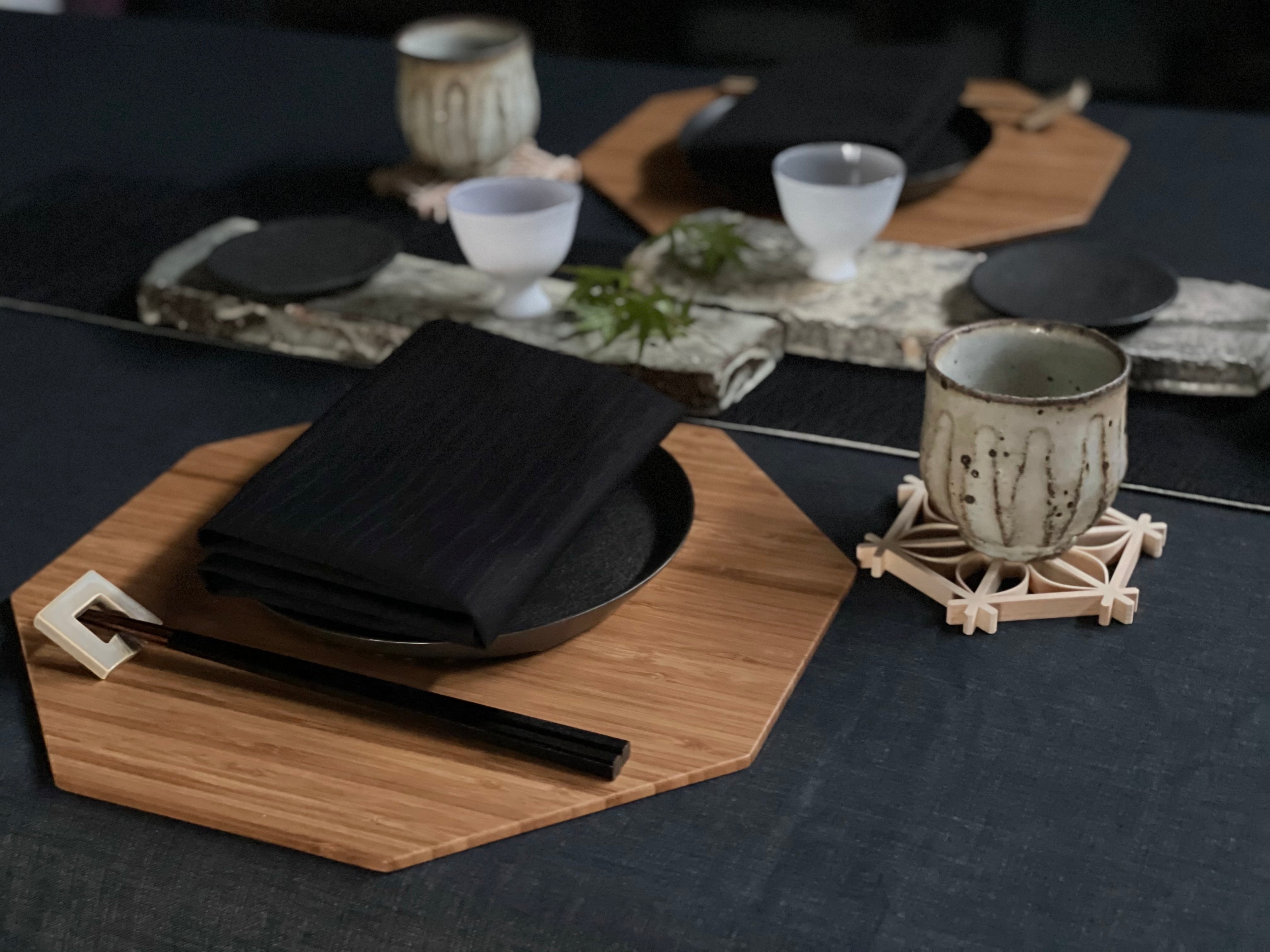 八角形竹折敷 《熾OKIオリジナル商品》 – うつわ 熾/OKI