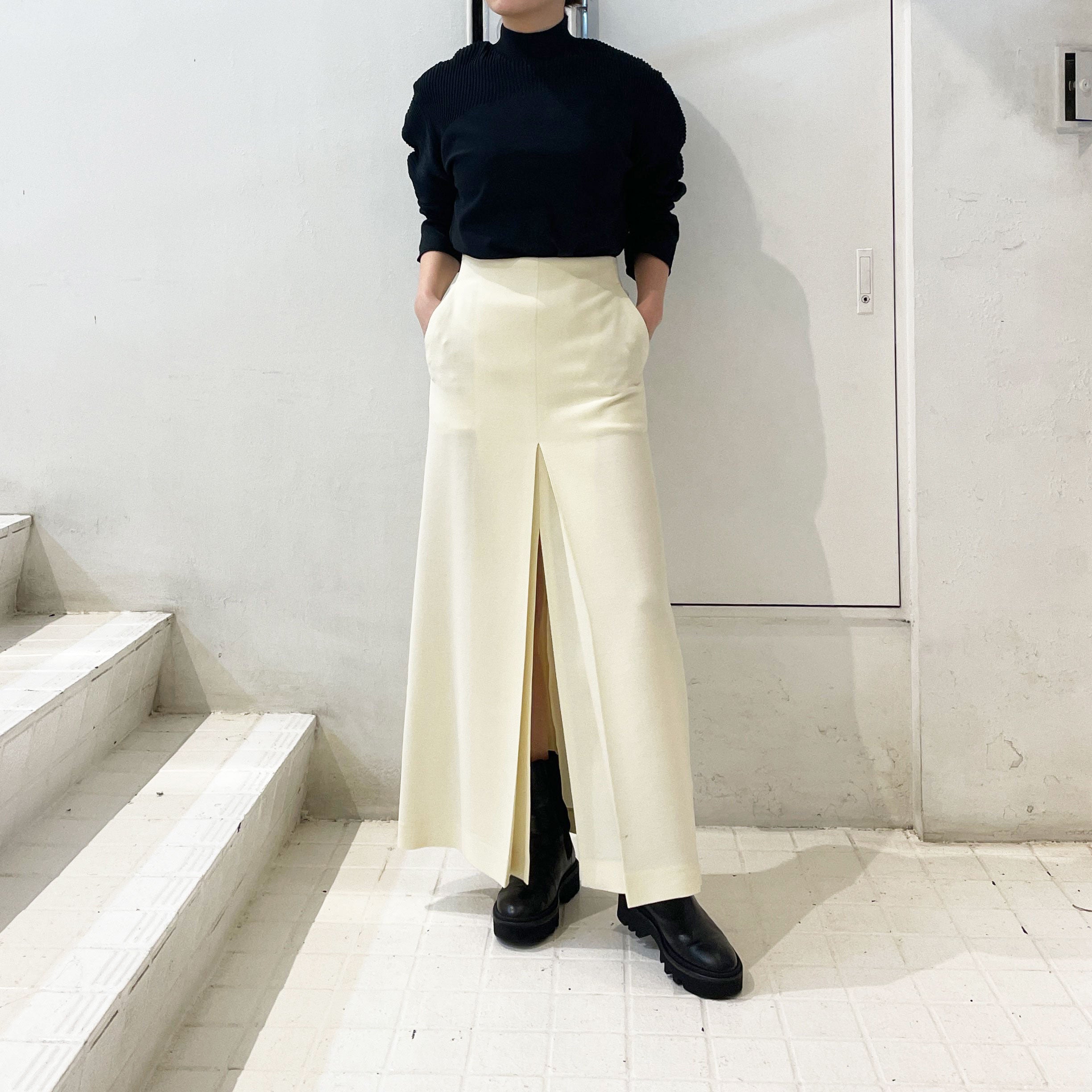 AURALEE】 TENSE WOOL DOUBLE CLOTH SKIRT【IIROT】 PET Pullover