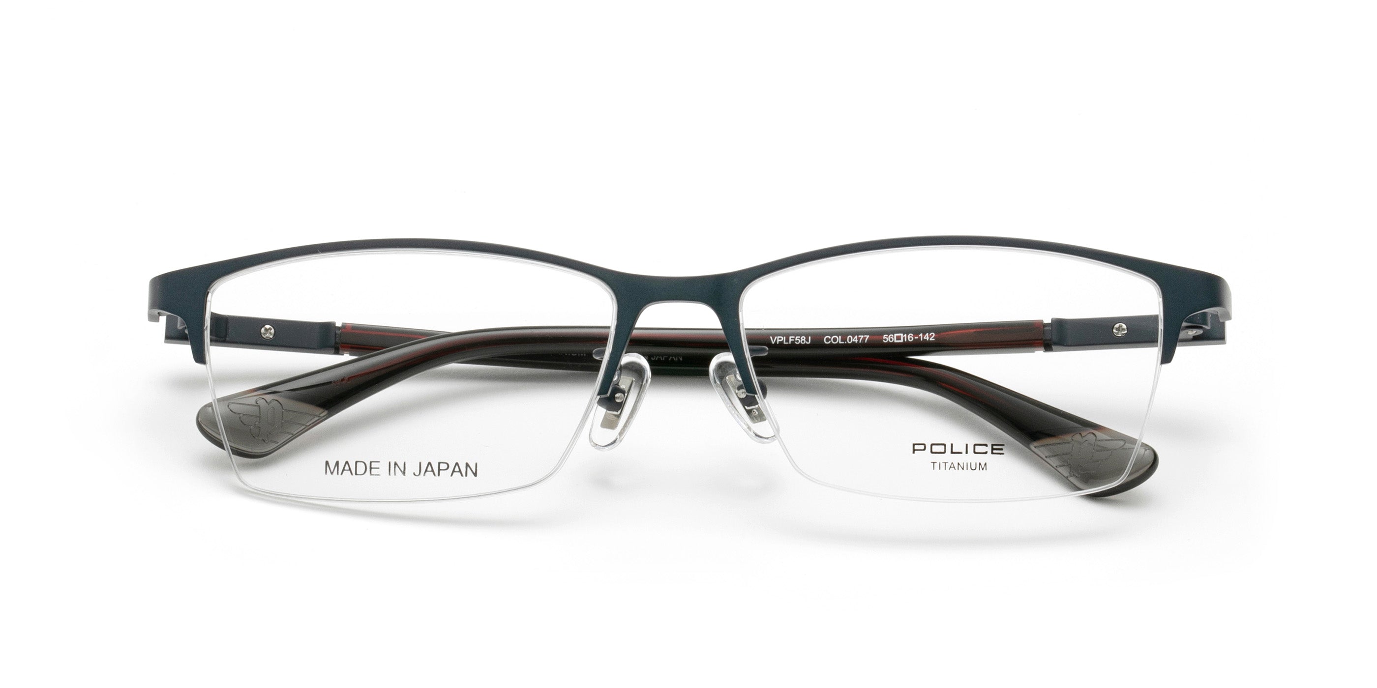 ポリス メガネ POLICE V8818J-568 ガンメタル ブルー