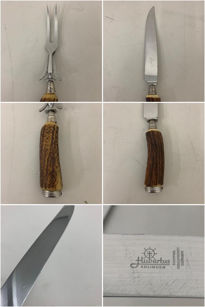 中古】 A08032 ヒューバーツゾーリンゲン カービングナイフ2本