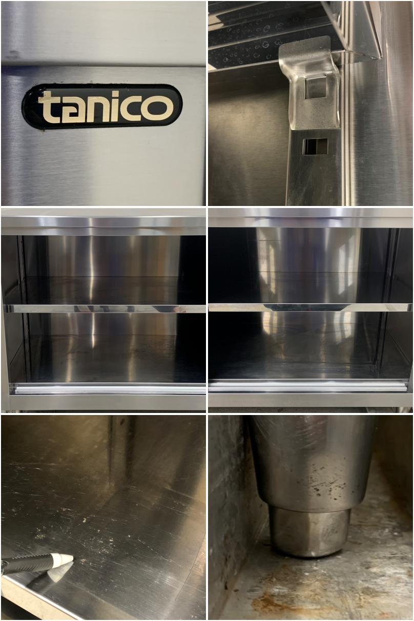 中古】 A07517 調理台 タニコー ステンレス 戸棚付作業テーブル W1800