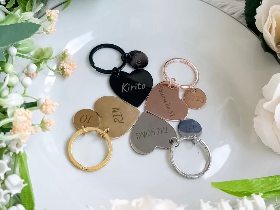 オーダーメイド推しキーホルダー（ハート） – Oshicoco