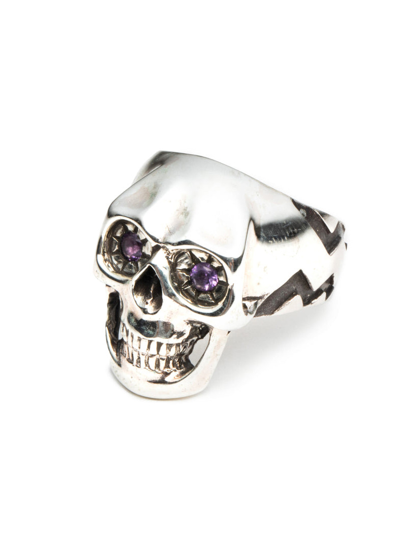 CALEE × D.O.D 「LUCKY SKULL RING ＜AMETHYST＞ 」 SILVER925製 リング