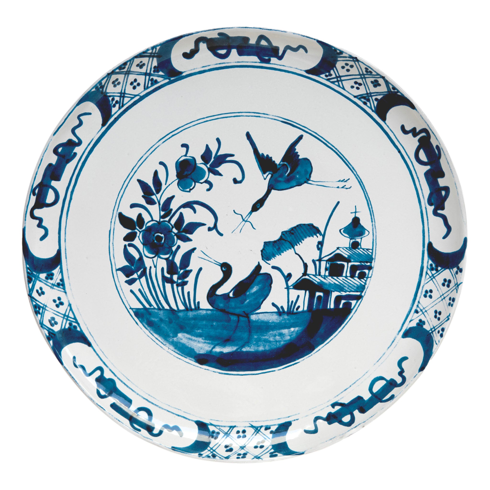 John Derian Large Pond Heron ディナープレート 31.5cm