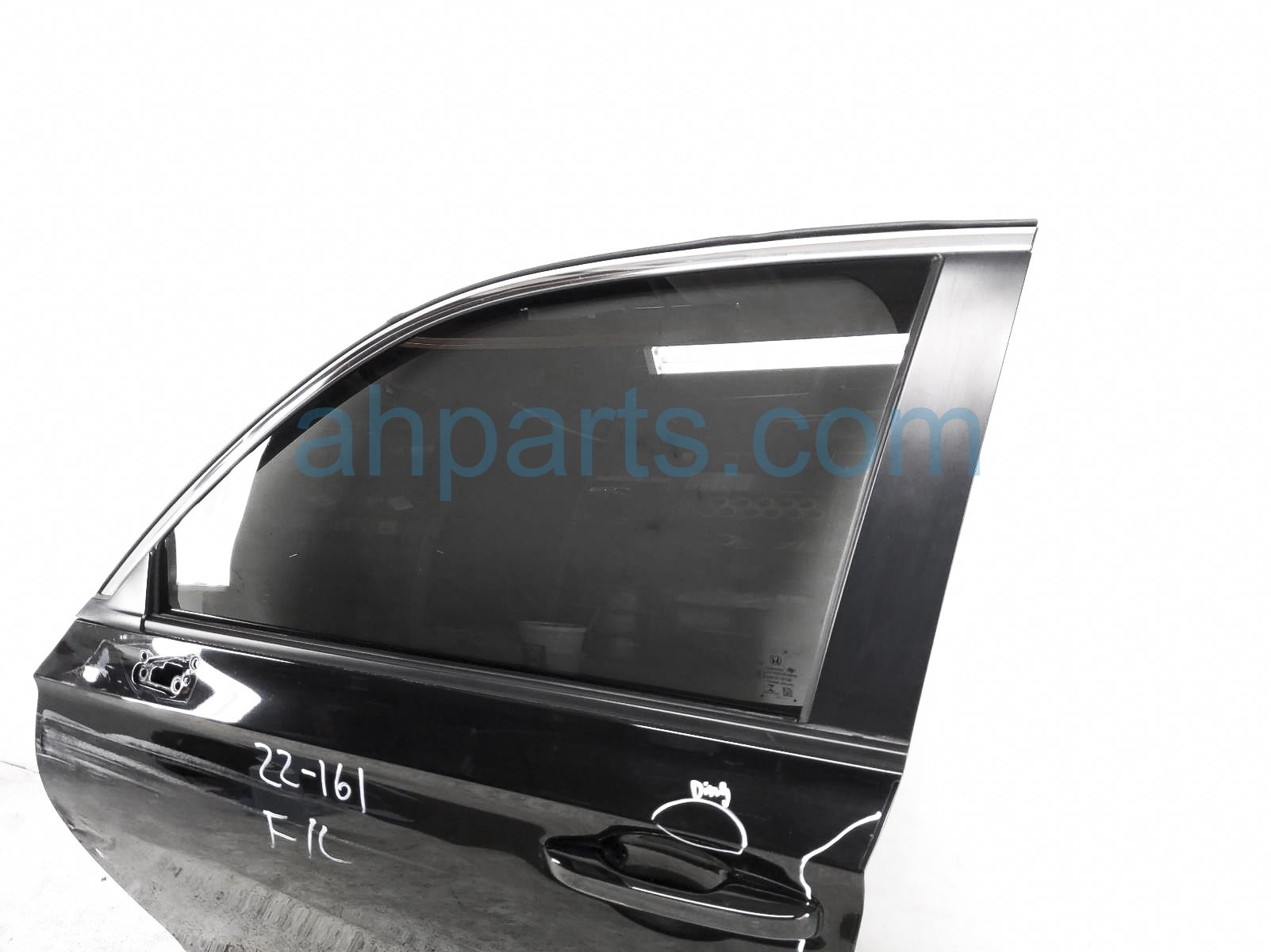 2022 Honda Civic Front Driver Door - Black - No Mirror/trim