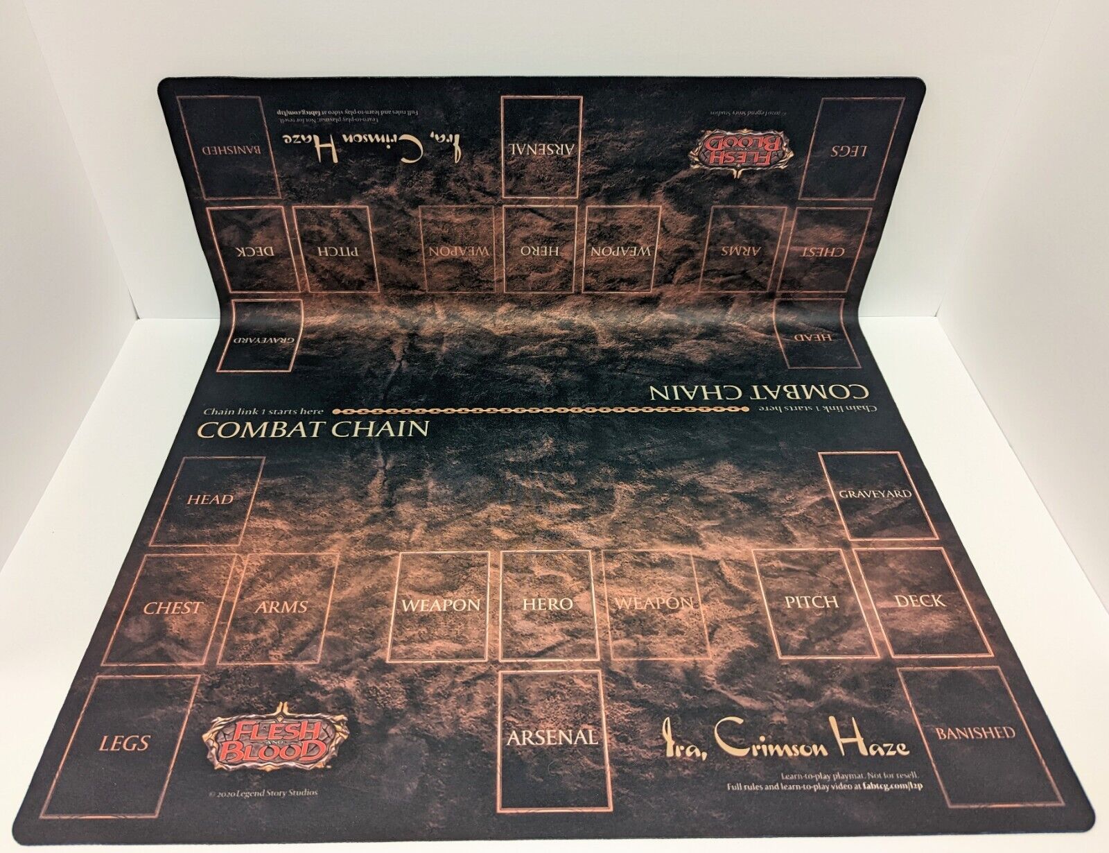 Flesh and Blood - Two Player Ira, Crimson Haze Playmat With Thank You