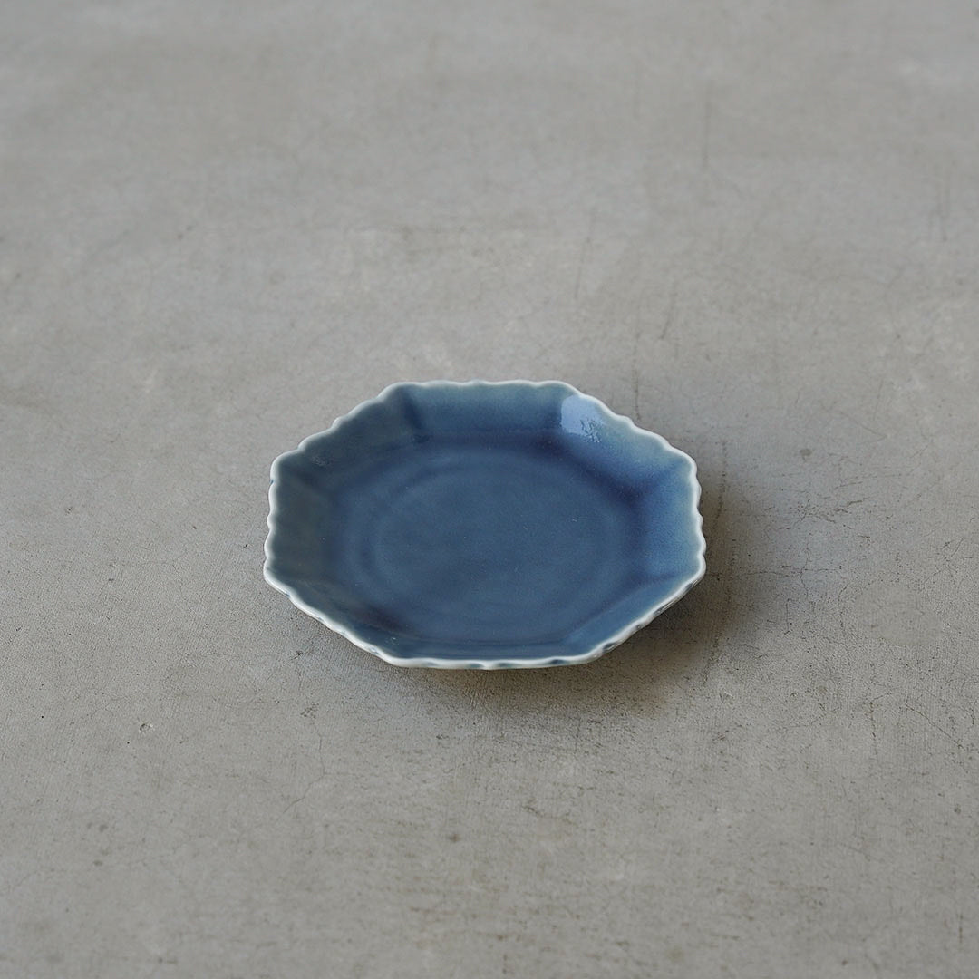 薄瑠璃 輪花4寸皿 – アメノイエ