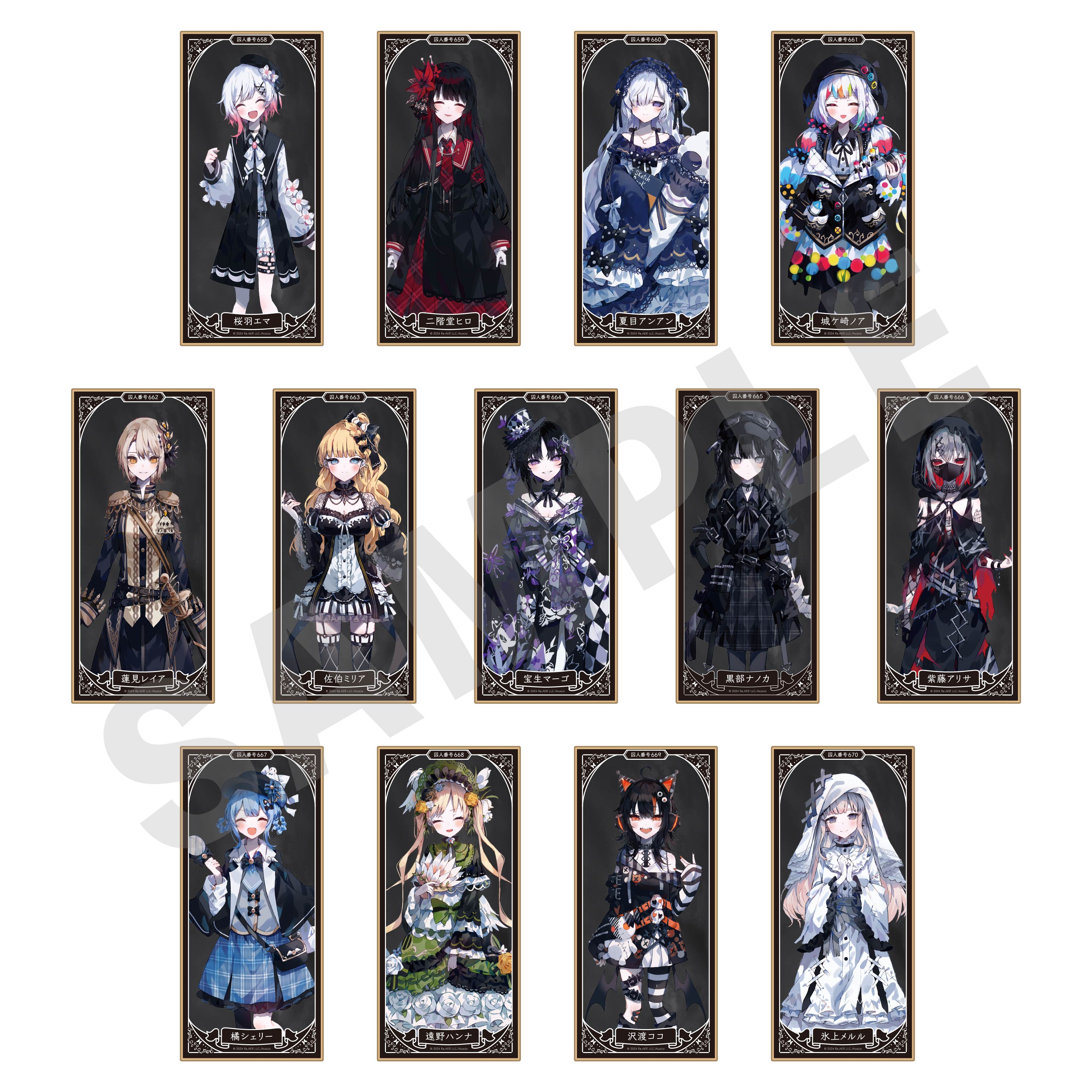 単品】「魔法少女ノ魔女裁判」トレーディングスタンド色紙（全13種