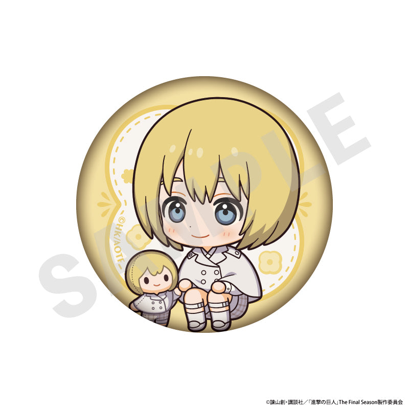 TVアニメ『進撃の巨人』 ミニキャラホワイトコーデシリーズ 缶バッジ