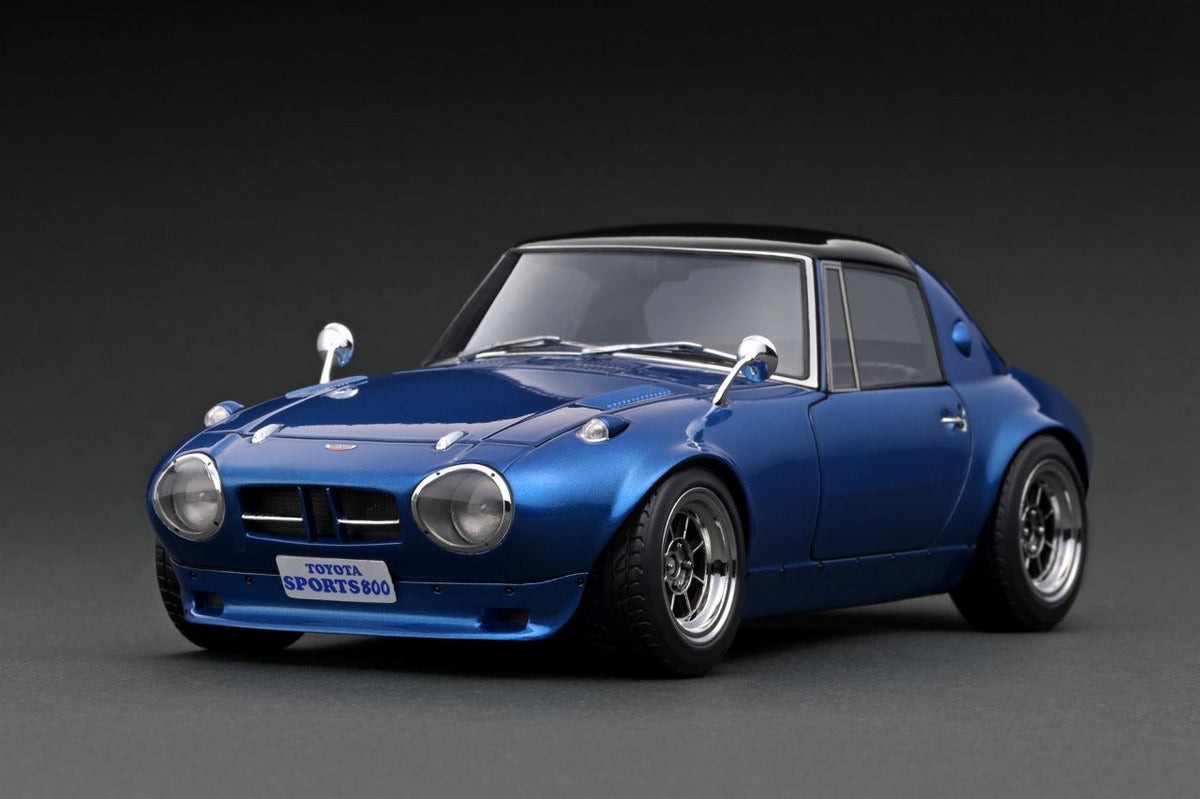 1:18 Toyota Sports 800 NOB Hachi -- Blue Metallic -- Ignition Model IG